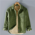 Corduroy Overshirt Heren Fleece Voering