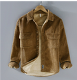 Corduroy Overshirt Heren Fleece Voering