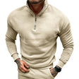 Sweater Heren Halve Rits Opstaande Kraag