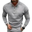 Sweater Heren Halve Rits Opstaande Kraag