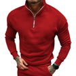 Sweater Heren Halve Rits Opstaande Kraag