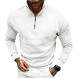 Sweater Heren Halve Rits Opstaande Kraag