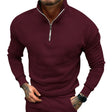 Sweater Heren Halve Rits Opstaande Kraag