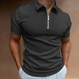 Poloshirt Heren Ritskraag Slim Fit Korte Mouw