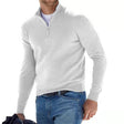 Gebreide Trui Heren Halfzip Opstaande Kraag