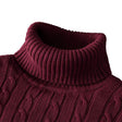 Kabelgebreide Coltrui Heren Klassiek Slim Fit