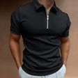 Poloshirt Heren Ritskraag Slim Fit Korte Mouw