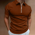 Poloshirt Heren Ritskraag Slim Fit Korte Mouw