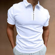 Poloshirt Heren Ritskraag Slim Fit Korte Mouw