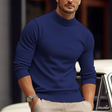 Gebreide Trui Heren Opstaande Kraag Slim Fit