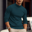 Gebreide Trui Heren Opstaande Kraag Slim Fit