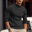 Gebreide Trui Heren Opstaande Kraag Slim Fit