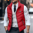 Gewatteerde Bodywarmer Heren Dun Opstaande Kraag