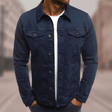 Denim Jack Heren Klassieke Kraag Slim Fit