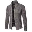 Gebreid Vest Heren Opstaande Kraag Fleece Voering