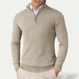 Kasjmieren Trui Heren Halve Rits Slim Fit