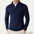 Kasjmieren Trui Heren Halve Rits Slim Fit