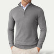 Kasjmieren Trui Heren Halve Rits Slim Fit