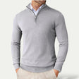 Kasjmieren Trui Heren Halve Rits Slim Fit