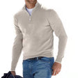 Gebreide Trui Heren Halfzip Opstaande Kraag