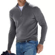 Gebreide Trui Heren Halfzip Opstaande Kraag
