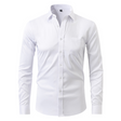 Kreukvrij Overhemd Heren Slim Fit Lange Mouw