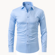 Kreukvrij Overhemd Heren Slim Fit Lange Mouw