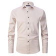 Kreukvrij Overhemd Heren Slim Fit Lange Mouw