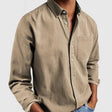 Denim Overhemd Heren Casual Borstzak