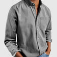 Denim Overhemd Heren Casual Borstzak