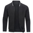Gebreid Vest Heren Bomber Structuur Ritssluiting