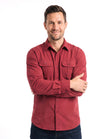 Katoenen overhemd met button-down kraag Heren