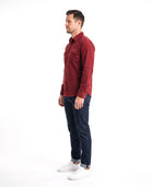 Katoenen overhemd met button-down kraag Heren