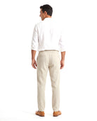 Linnen zomerbroek met elastische taille Heren