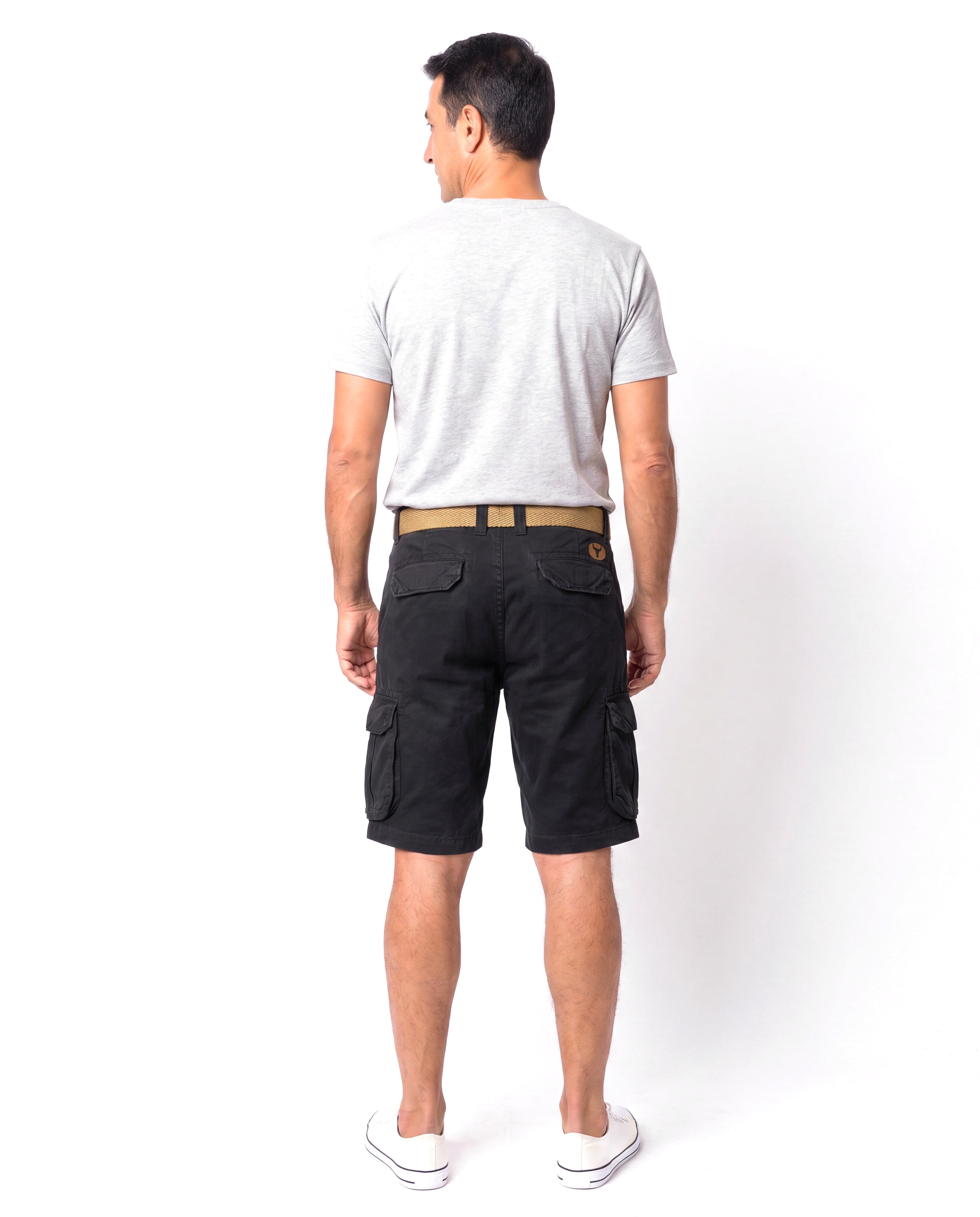 Katoenen cargo short met meerdere zakken Heren