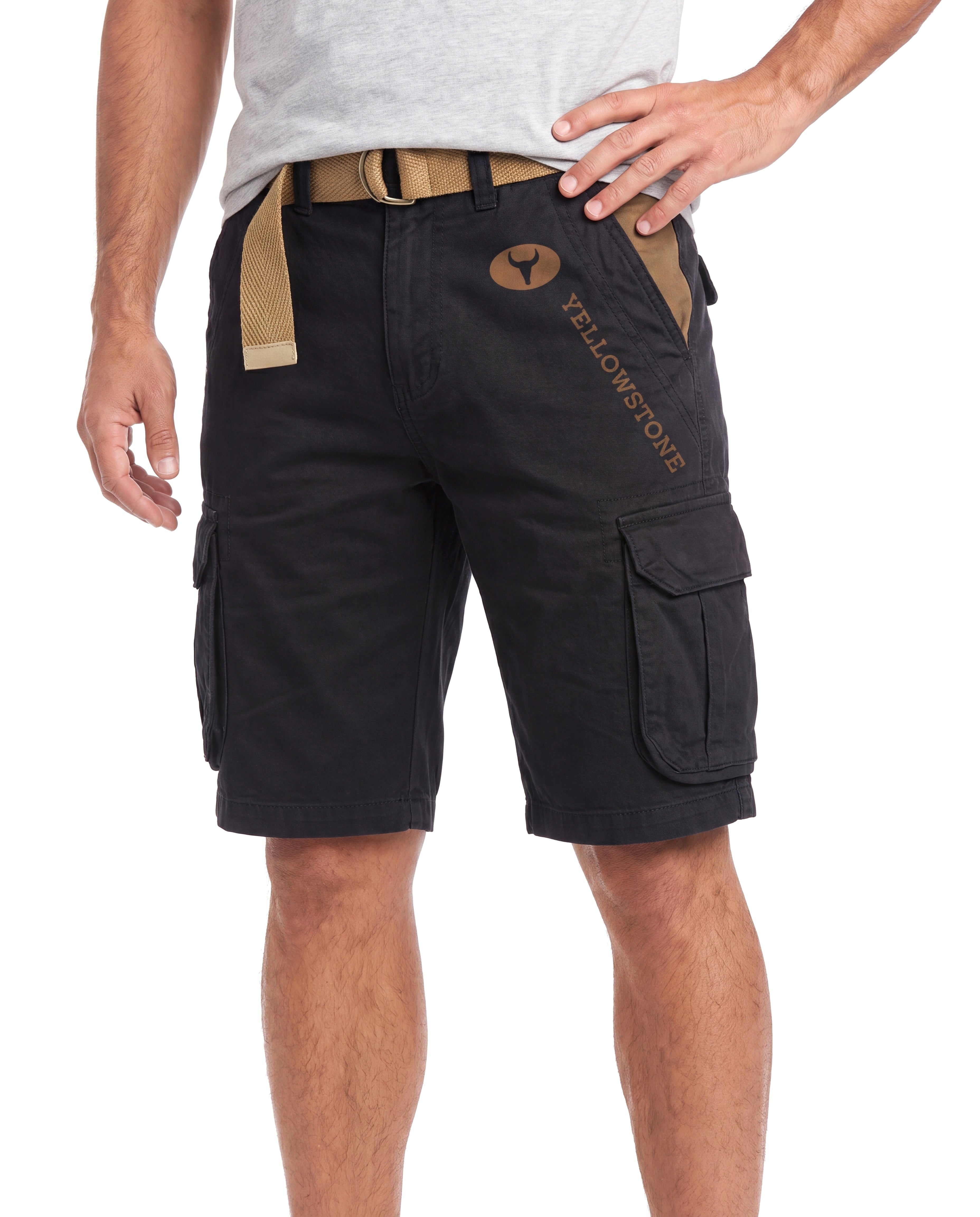 Katoenen cargo short met meerdere zakken Heren