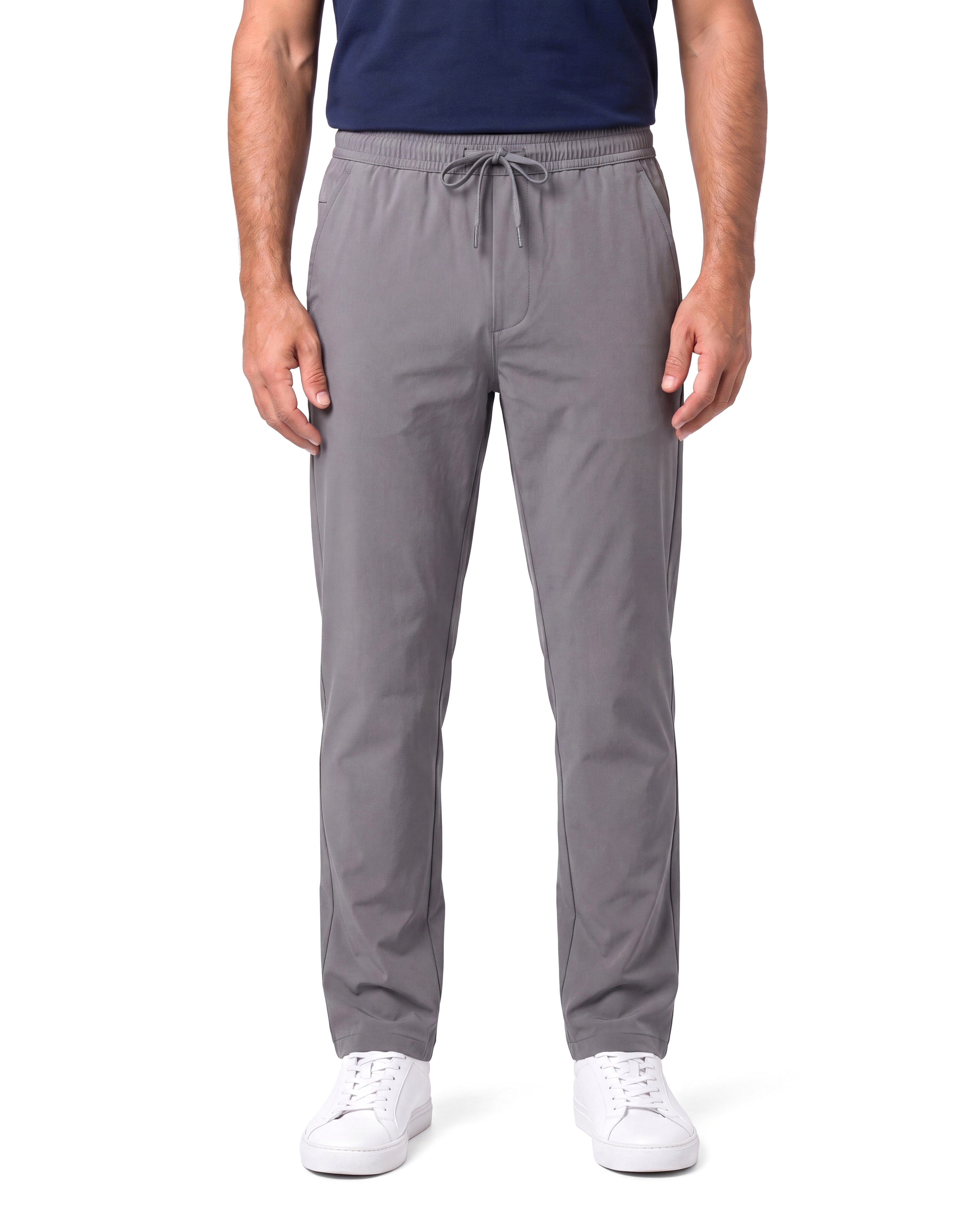 Stretchen sneldrogende broek met elastische band Heren