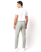 Katoenen chino met elastische taille Heren