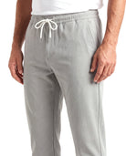 Katoenen chino met elastische taille Heren