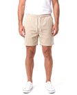 Katoenen short met elastische tailleband Heren