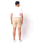 Katoenen short met elastische tailleband Heren