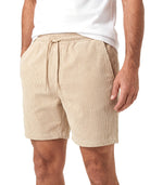 Katoenen short met elastische tailleband Heren
