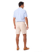 Linnen short met elastische taille Heren