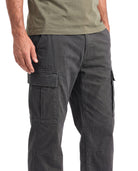 Katoenen cargobroek met zakdetails Heren