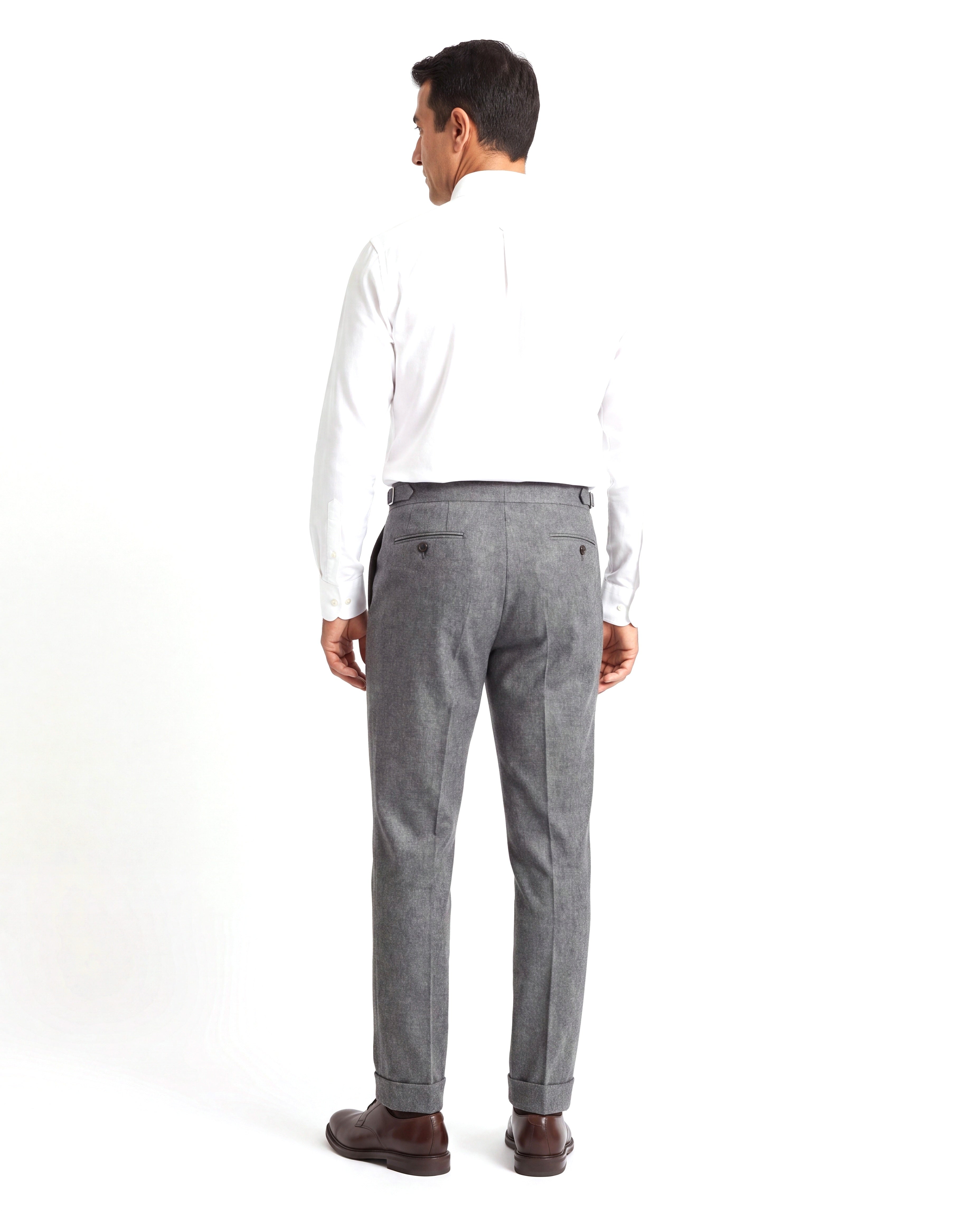 Tweed vrijetijdsbroek met comfortabele pasvorm Heren