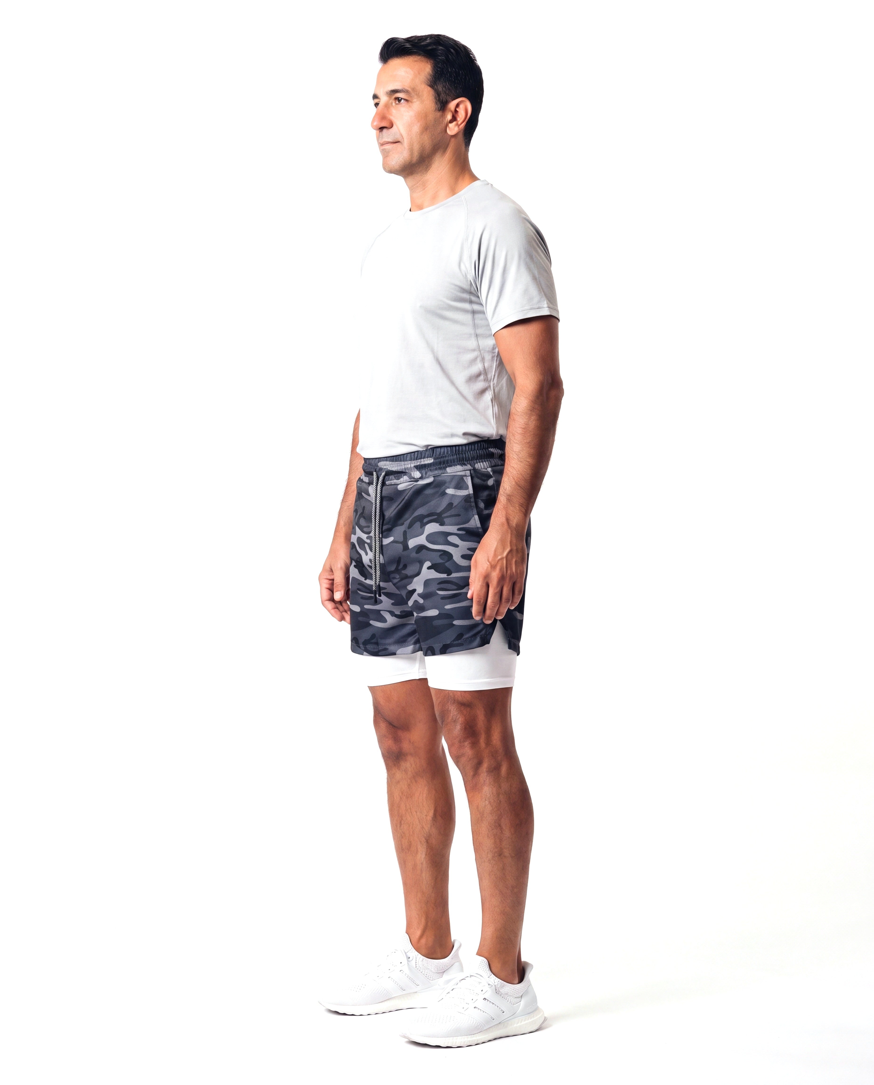 Sportieve short met 2-in-1 constructie Heren