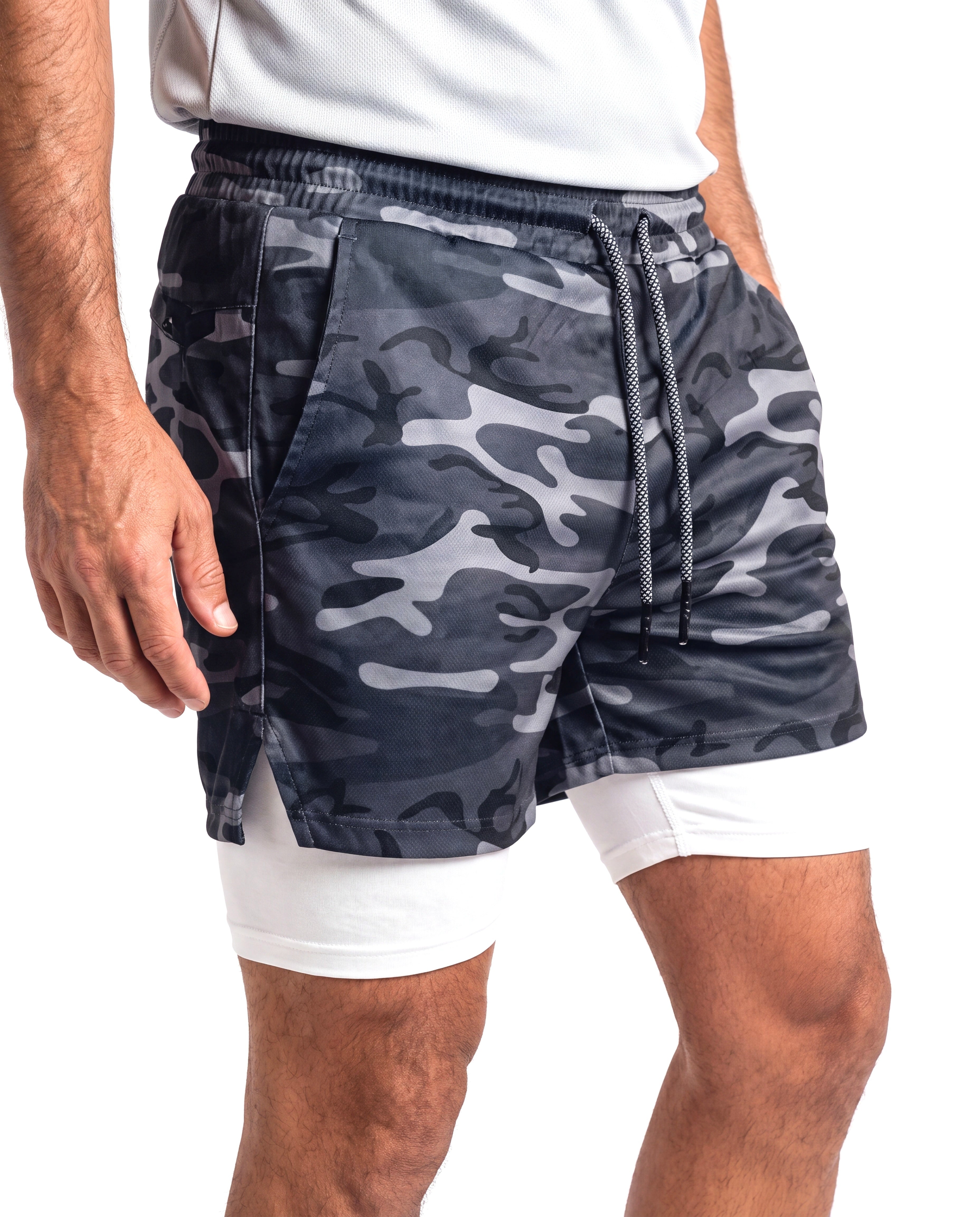Sportieve short met 2-in-1 constructie Heren