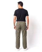 Katoenen cargobroek met elastische taille Heren