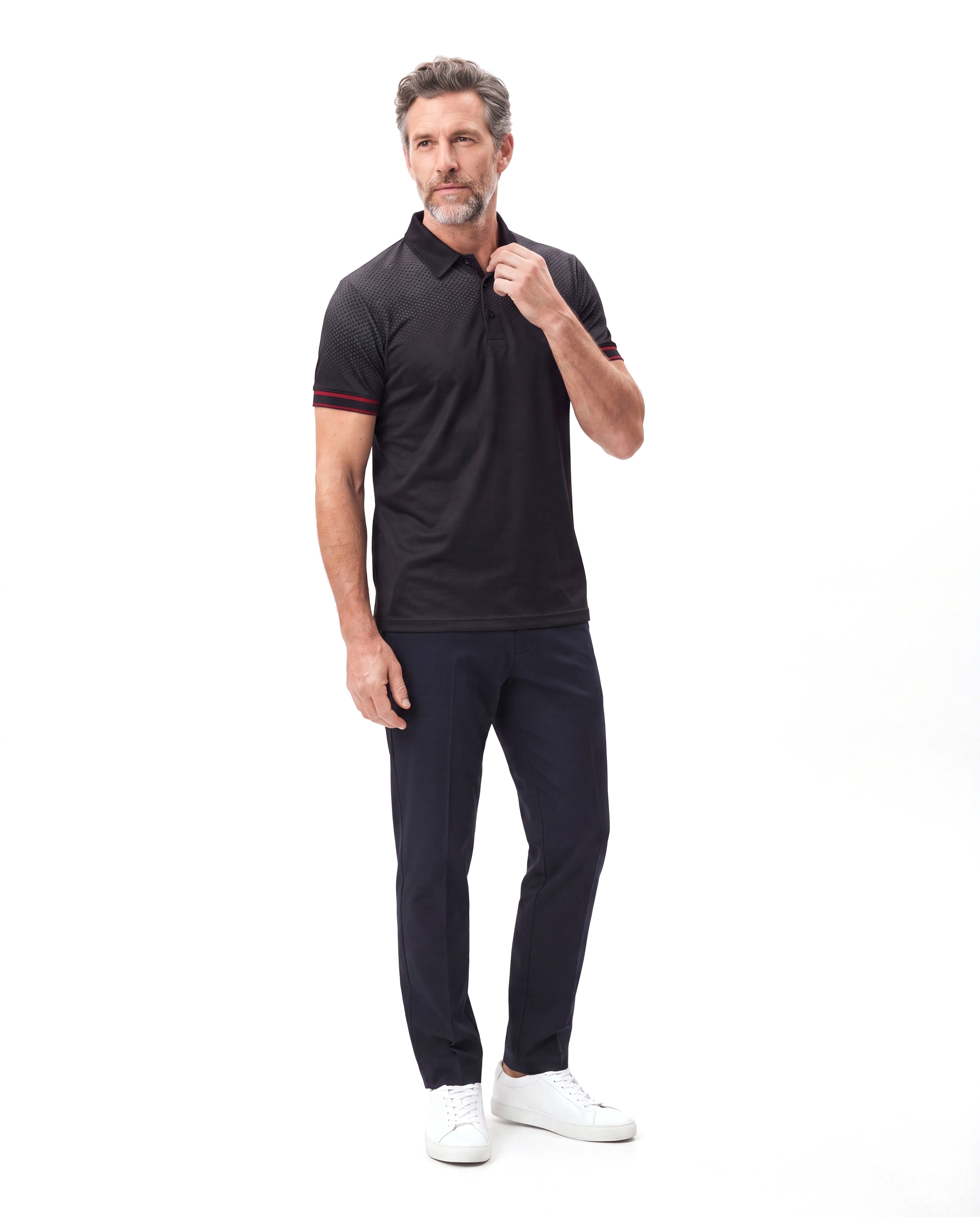 Katoenen poloshirt met korte mouw Heren