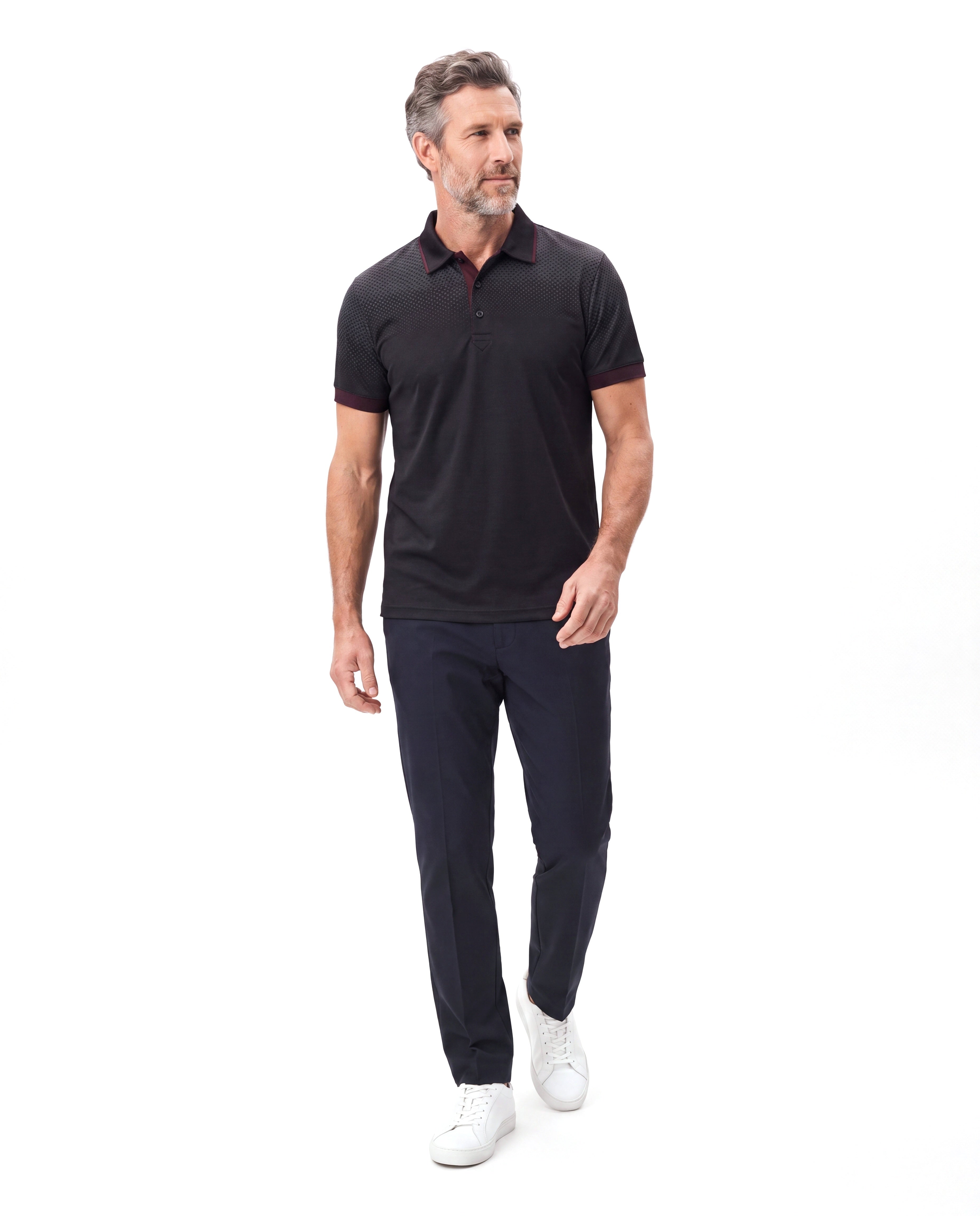 Katoenen poloshirt met korte mouw Heren